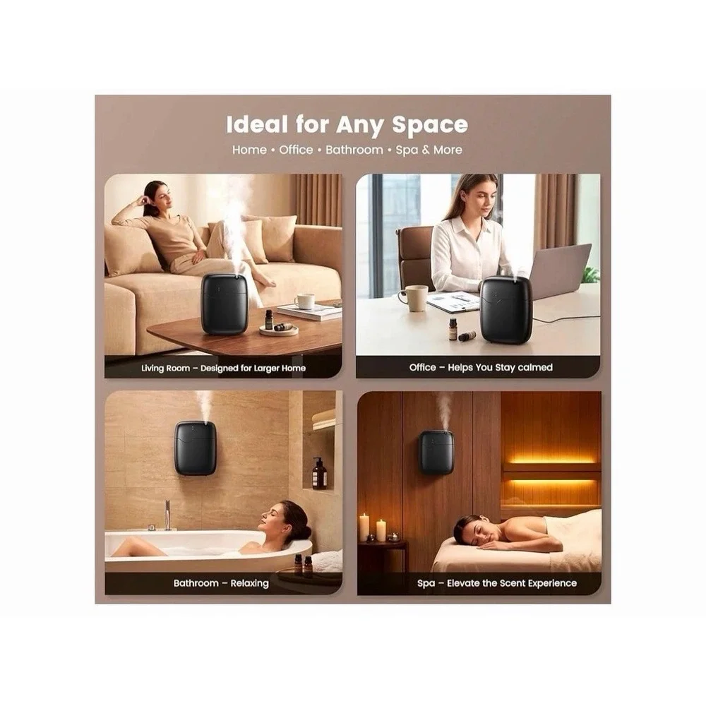 Waterless Essential Oil Diffuser 3000 Sq.Ft Coverage for Large Home Hotel Office